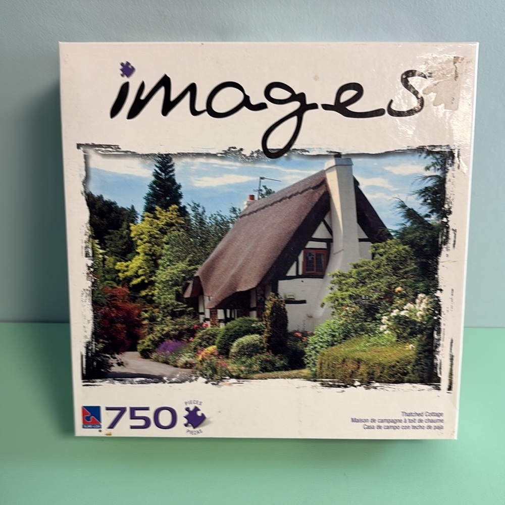 Sure-Lox Imagines Thatched Cottage Jigsaw Puzzle 750 Pieces, House Puzzle